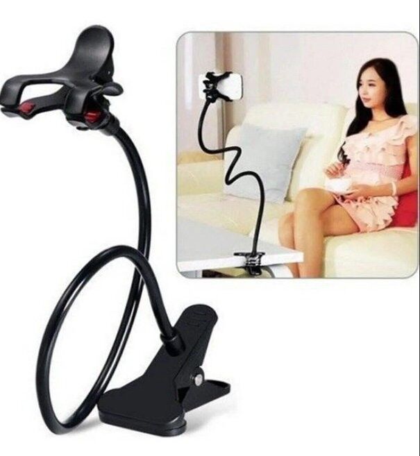 Siyah Akrobat Telefon Tutucu Oynar Başlıklı