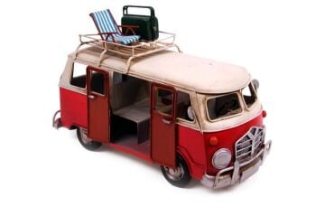 Dekoratif Metal Minibüs Vintage Vosvos Hediyelik