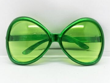 Yeşilçam Temalı Parti Gözlüğü Yeşil Renk 7x16 cm