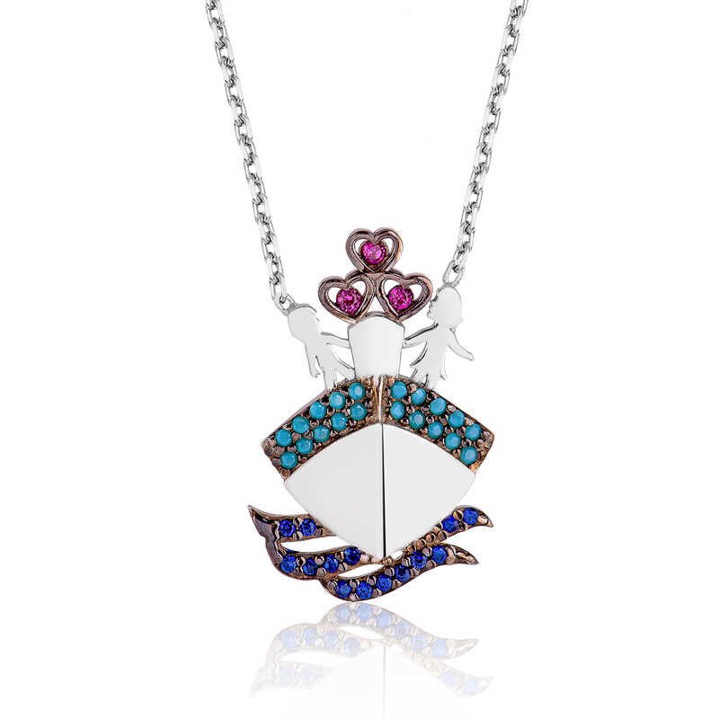 925 Ayar Gümüş Titanik Bayan Gümüş Kolye