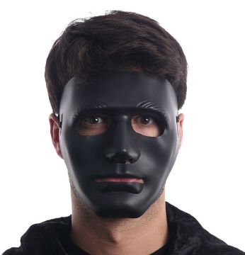 Siyah Renk Dans Maskesi 18x19 cm