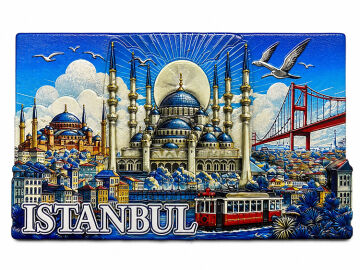 İstanbul Temalı Silikon Buzdolapı Süsü Magnet
