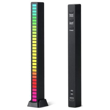 Rgb Sese Duyarlı Taşınabilir Ekolayzer LED Çubuk