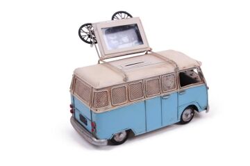 Dekoratif Metal Minibüs Çerçeveli ve Kumbaralı Hediyelik