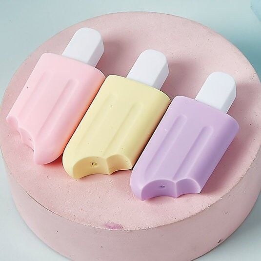 6'lı Mini Dondurma Fosforlu Işaretleme Kalem Seti