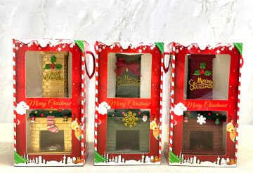 Noel Temalı Polyester Şömine Tütsülük