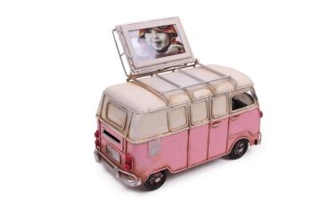 Dekoratif Metal Minibüs Çerçeveli ve Kumbaralı Hediyelik