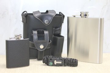 Deri Kılıflı Matara Seti