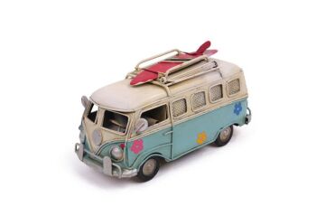 Dekoratif Metal Minibüs Çerçeveli ve Kumbaralı Hediyelik