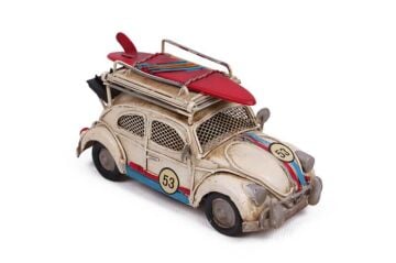 Dekoratif Metal Araba Çerçeveli ve Kumbaralı Hediyelik