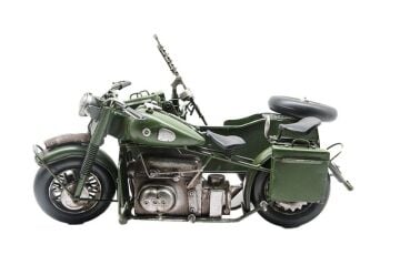 Dekoratif Metal Askeri Sepetli Motor