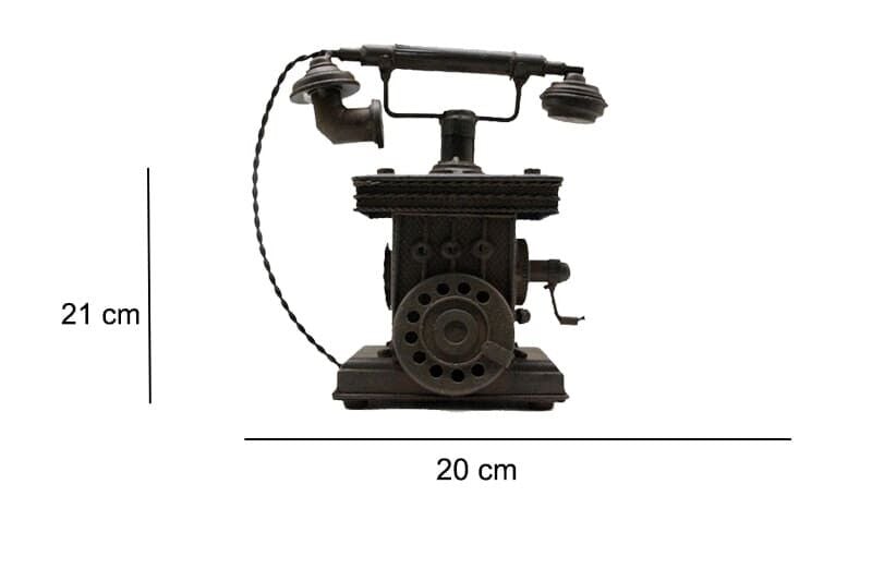 Dekoratif Metal Telefon