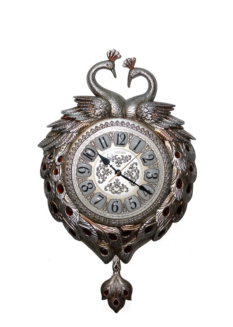 Duvara Asmalı Tavuskuşu Saat