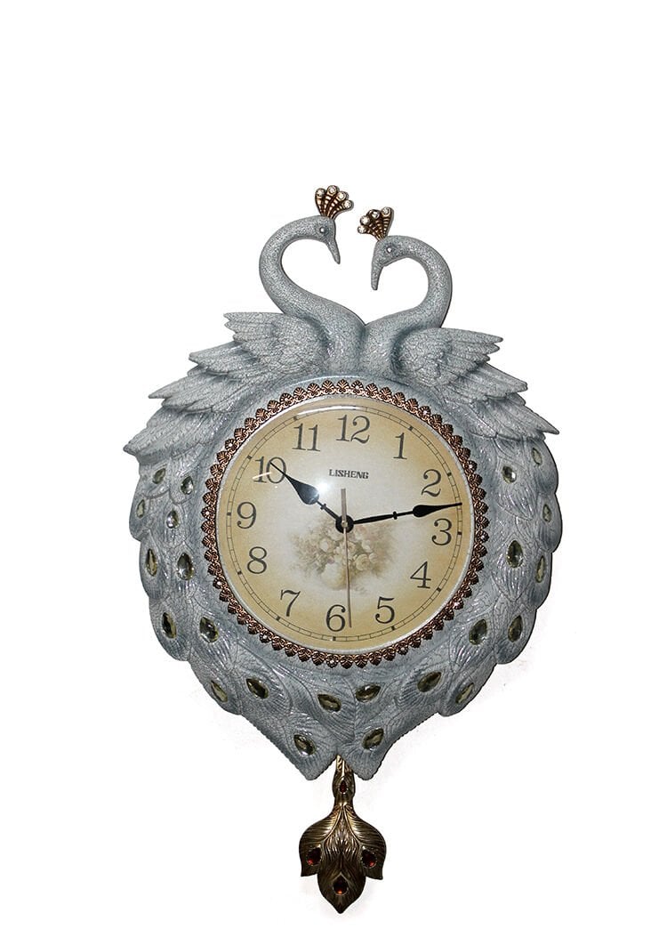 Duvara Asmalı Tavuskuşu Saat