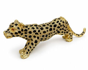 Taşlı Leopar Biblo