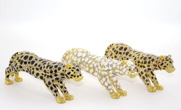 Taşlı Leopar Biblo