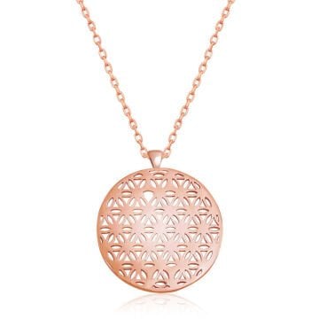 ​​925 Ayar Gümüş Yaşam Çiçeği Gümüş Kolye