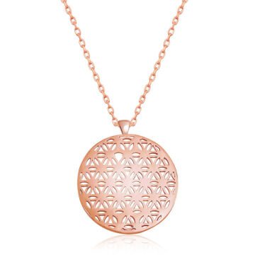 ​​925 Ayar Gümüş Yaşam Çiçeği Gümüş Kolye