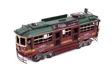 Dekoratif Metal Piccaso Treni Vintage Biblo Hediyelik