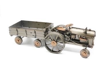 Dekoratif Metal Traktör Römork