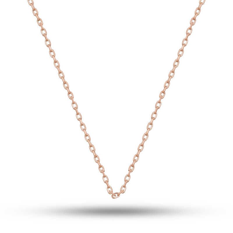 Gümüş Rose 0.30 Mikron 45 Cm Forse Kadın Zincir