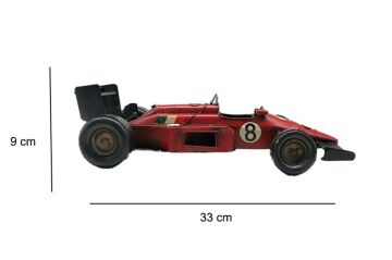 Dekoratif Metal Yarış Arabası