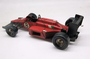 Dekoratif Metal Yarış Arabası