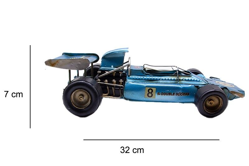 Dekoratif Metal Yarış Arabası