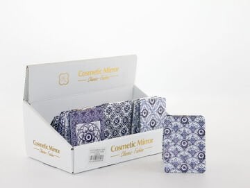 Taşlı Nazar Boncuklu El Aynası İnce