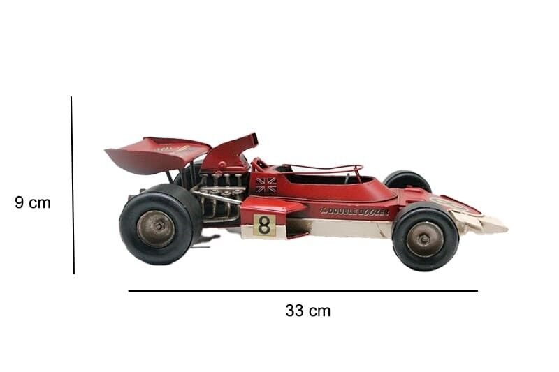 Dekoratif Metal Yarış Arabası