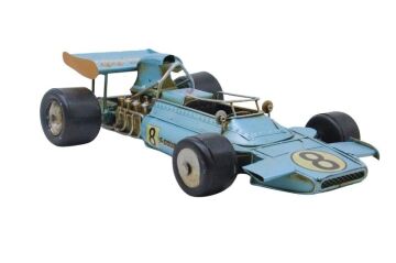 Dekoratif Metal Yarış Arabası