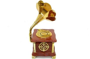 Gramofon Ayaklı Müzikli Vintage Müzik Kutusu Hediyelik