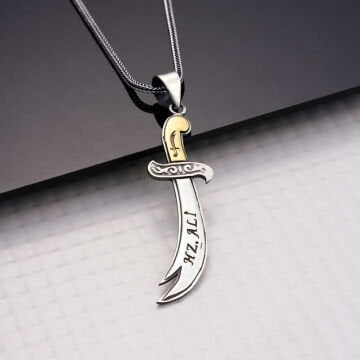 Gümüş Hz. Ali Zülfikar Kılıcı Kolye