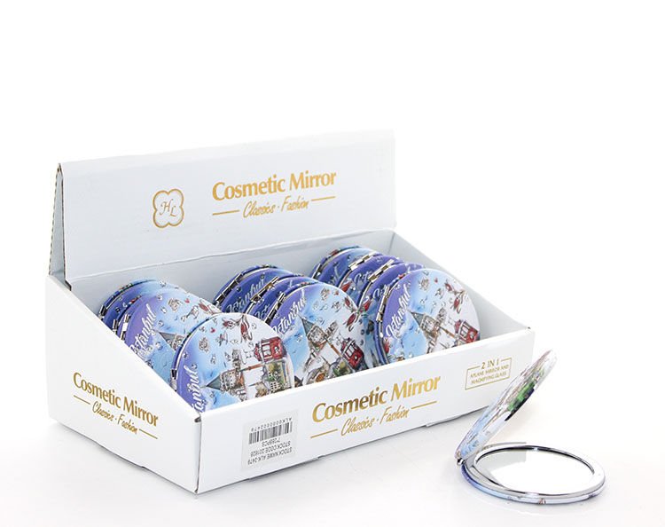 Taşlı İstanbul Tasarımı El Aynası İnce