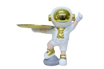 Astronot Servis Tabaklı Biblo