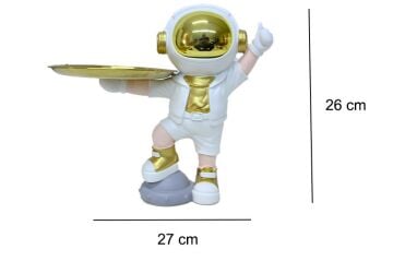 Astronot Servis Tabaklı Biblo