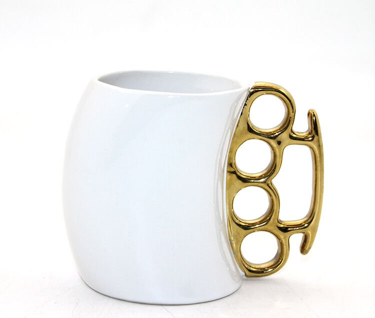 Porselen Muşta Tasarımlı Kupa Bardak