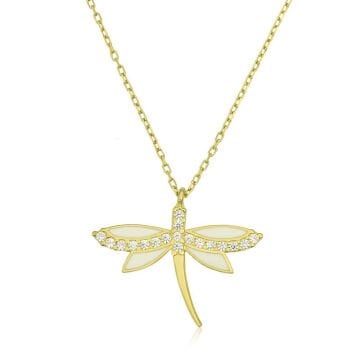 925 Ayar Gümüş Yusufçuk Bayan Gümüş Kolye