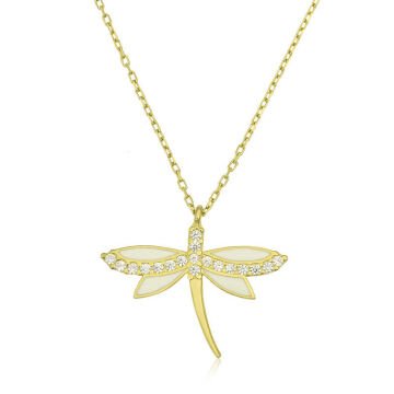 925 Ayar Gümüş Yusufçuk Bayan Gümüş Kolye