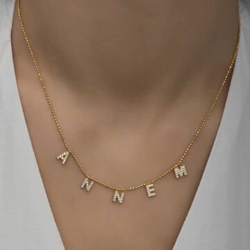 ​925 Ayar Gümüş Annem Yazılı Bayan Gümüş Kolye