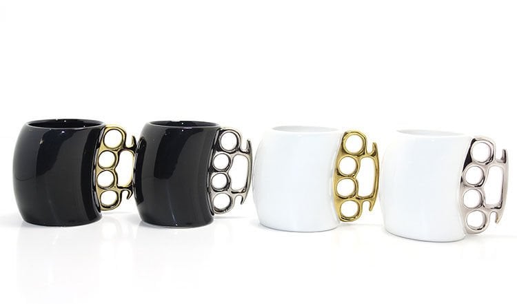 Porselen Muşta Tasarımlı Kupa Bardak