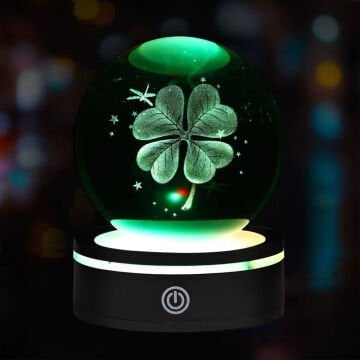 Usb'li Dönen Yonca Cam Küre