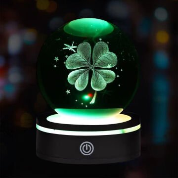 Usb'li Dönen Yonca Cam Küre