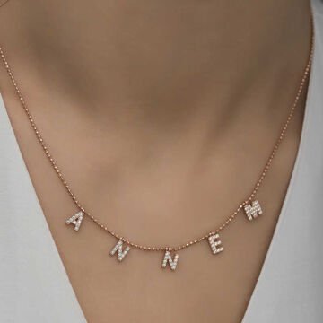 ​925 Ayar Gümüş Annem Yazılı Bayan Gümüş Kolye