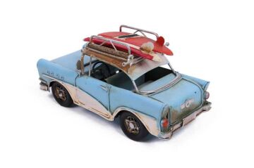 Dekoratif Metal Araba Çerçeveli Vintage Biblo Hediyelik