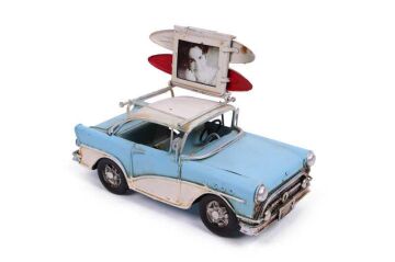 Dekoratif Metal Araba Çerçeveli Vintage Biblo Hediyelik