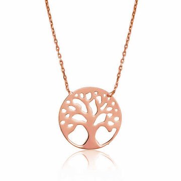 925 Ayar Gümüş Hayat Ağacı Bayan Gümüş Kolye