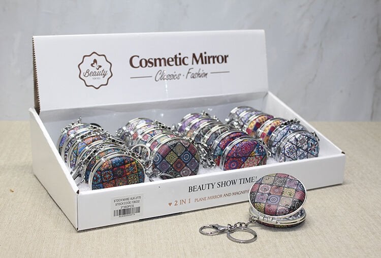 Taşlı El Aynası Anahtarlık