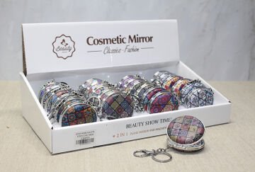 Taşlı El Aynası Anahtarlık