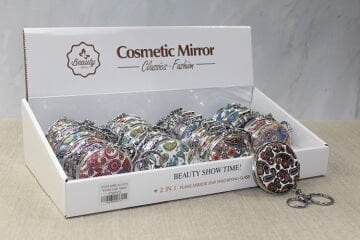 Taşlı El Aynası Anahtarlık